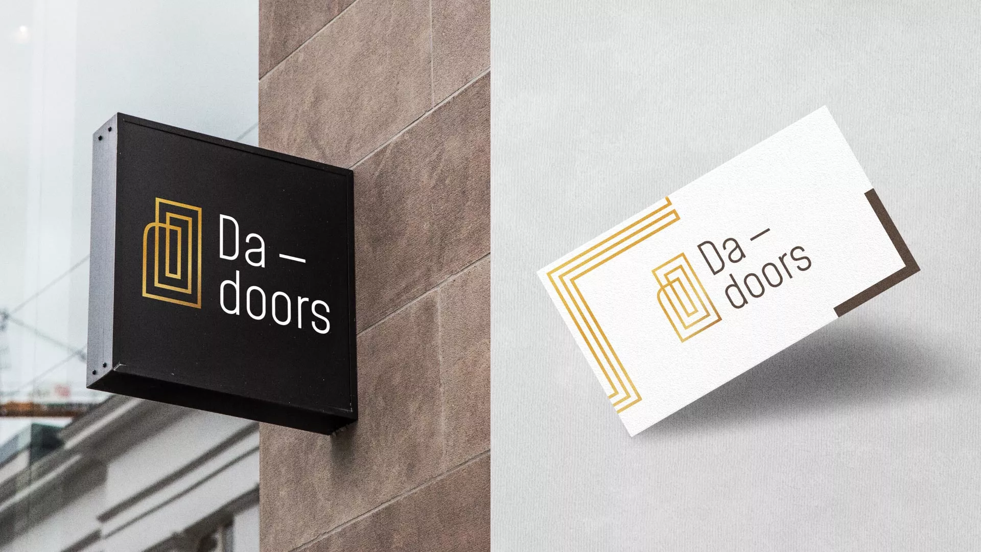 Разработка логотипа для компании «DA-DOORS» в Михайловке